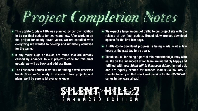 Фанатский ремастер Silent Hill 2 наконец готов — Silent Hill 2: Enhanced Edition получила финальное обновление