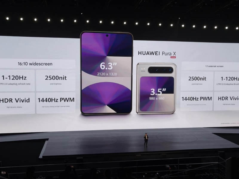 Huawei представил широкоформатную раскладушку Pura X с экраном 16:10 за $1050