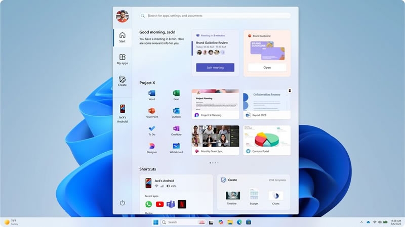 Microsoft показала, каким мог бы быть новый «Пуск» в Windows 11 — компания выбрала самый скучный вариант