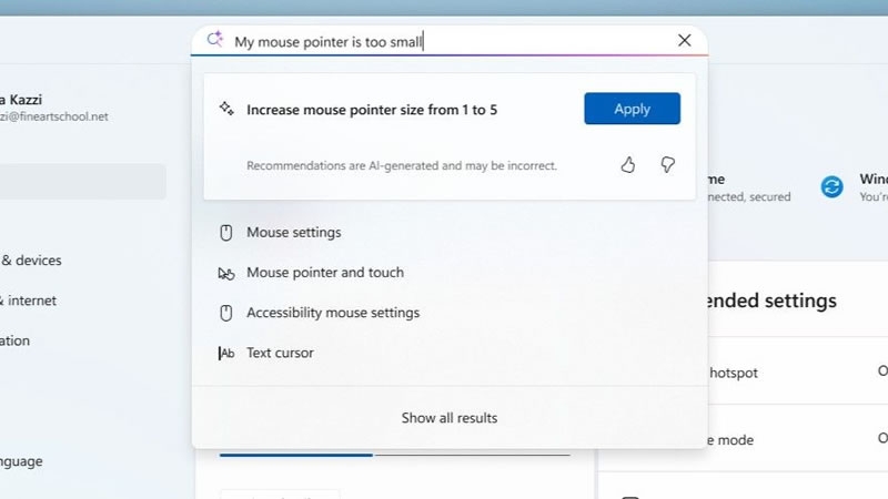 Microsoft скоро позволит искусственному интеллекту менять настройки Windows 11