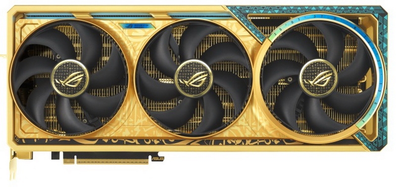 Asus представила видеокарту ROG Astral GeForce RTX 5080 Dhahab, в которой 6 грамм настоящего золота