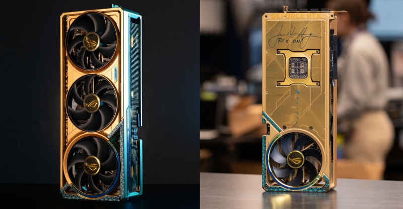 Asus ROG Astral GeForce RTX 5090 Dhahab Edition с автографом Дженсена Хуанга продали на аукционе за $24 200