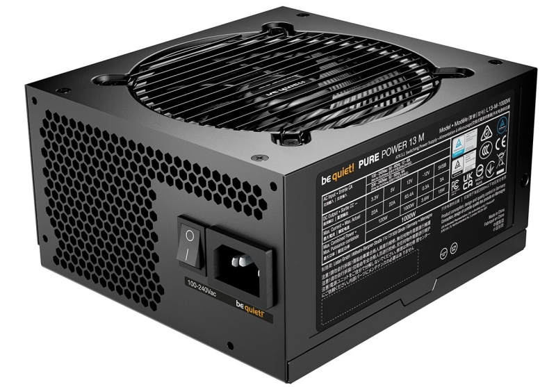 Be quiet! представила серию блоков питания Pure Power 13 M — до 1000 Вт и «золотая» эффективность