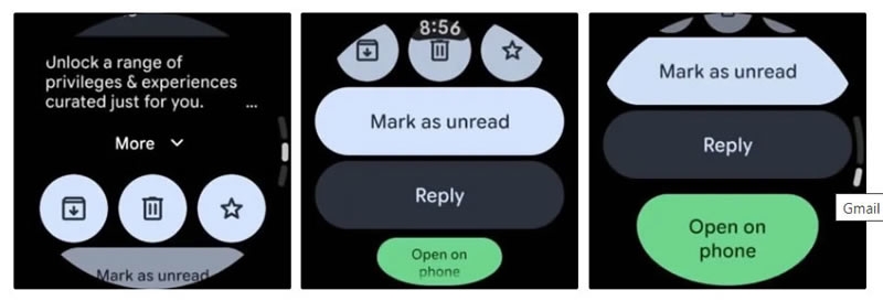 Google начала тестирование нового дизайна Gmail для Wear OS в стиле Material 3 Expressive