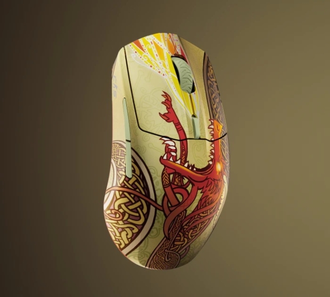 SteelSeries выпустила коврик и беспроводную мышь в стиле легендарного AWP Dragon Lore из CS2