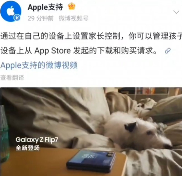 Apple случайно прорекламировала Samsung Galaxy Z Flip7