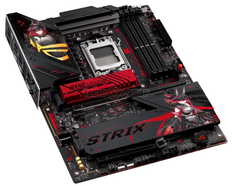 Asus представила материнскую плату ROG Strix X870-H Gaming WiFi7 S с ярким аниме-дизайном