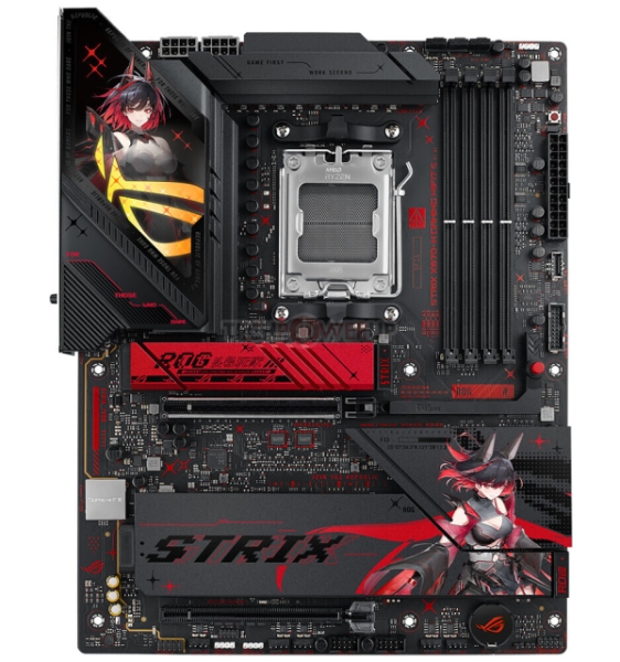 Asus представила материнскую плату ROG Strix X870-H Gaming WiFi7 S с ярким аниме-дизайном