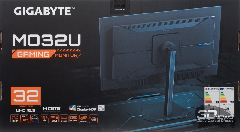 Обзор игрового QD-OLED 4K-монитора Gigabyte MO32U: снова в яблочко