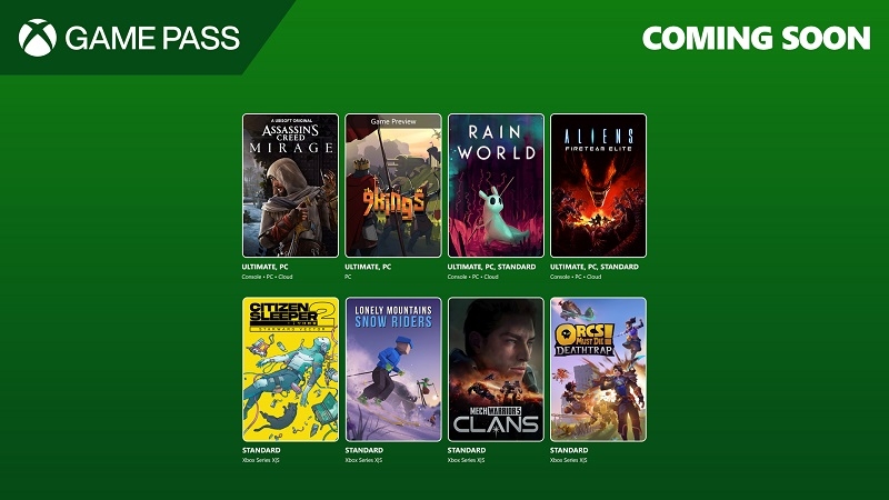 Assassin's Creed Mirage возглавила линейку августовских новинок в Game Pass, а Anthem и Persona 3 Reload подписку скоро покинут
