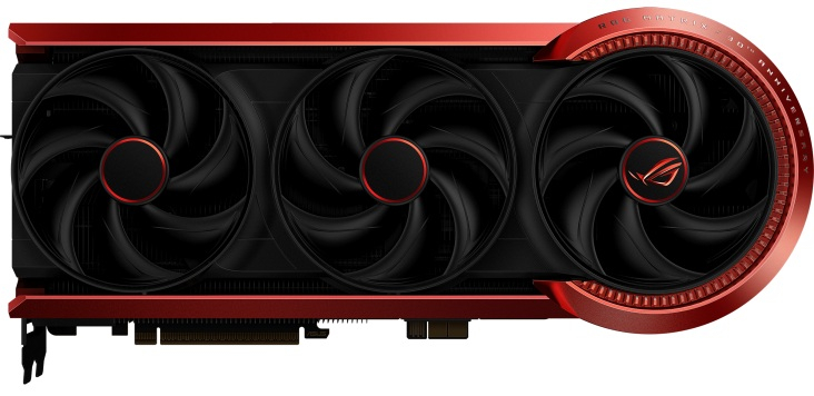 Asus представила ROG Matrix GeForce RTX 5090 30th Anniversary Limited Edition с четырьмя вентиляторами и TDP до 800 Вт