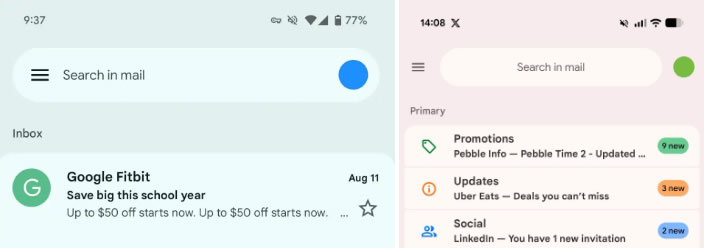 Gmail для Android получил кнопку «Отметить как прочитанное» и новую выразительную анимацию свайпов
