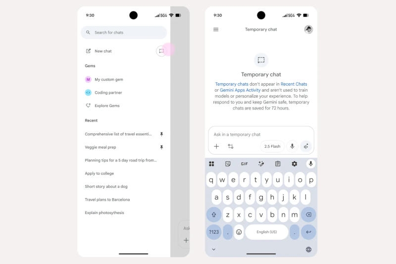 Google Gemini научился автоматически запоминать прошлые чаты, но его можно попросить не делать этого