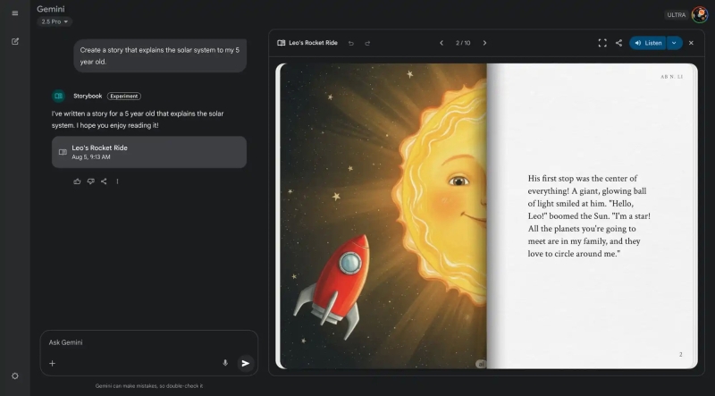 Google научила Gemini создавать комиксы и иллюстрированные книги рассказов на русском и других языках