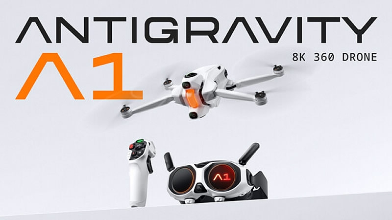Insta360 представила компактный дрон Antigravity A1 с 360-градусной съёмкой в 8K