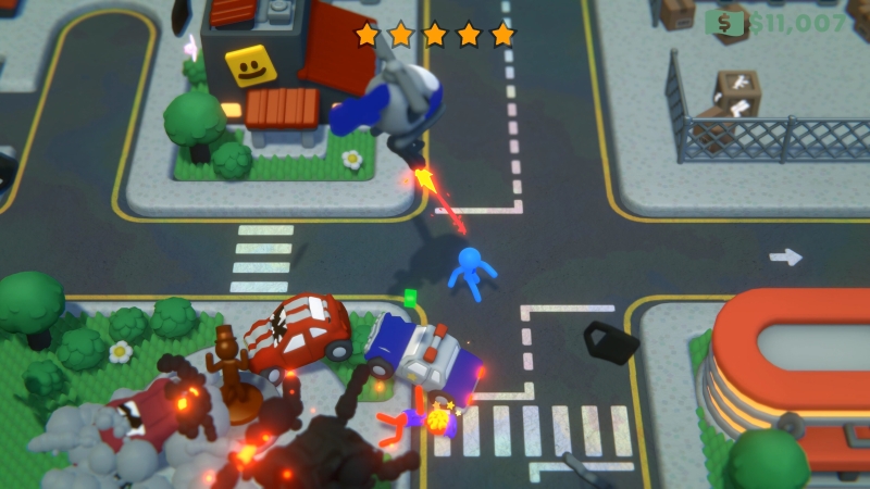 Корпоративный боевик Stick It to the Stickman от создателей Broforce и Anger Foot взял курс на ранний доступ Steam — дата выхода, трейлер и новое демо