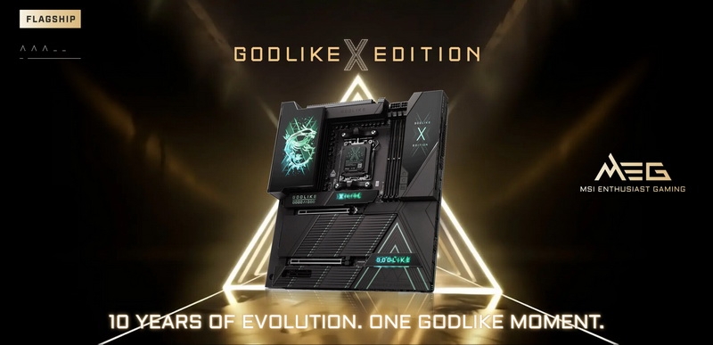 MSI представила самую оверклокерскую плату MEG X870E Godlike X Edition, а также модели X870E MAX попроще