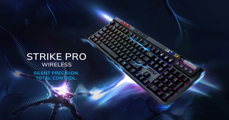 MSI представила тихую механическую беспроводную клавиатуру Strike Pro Wireless