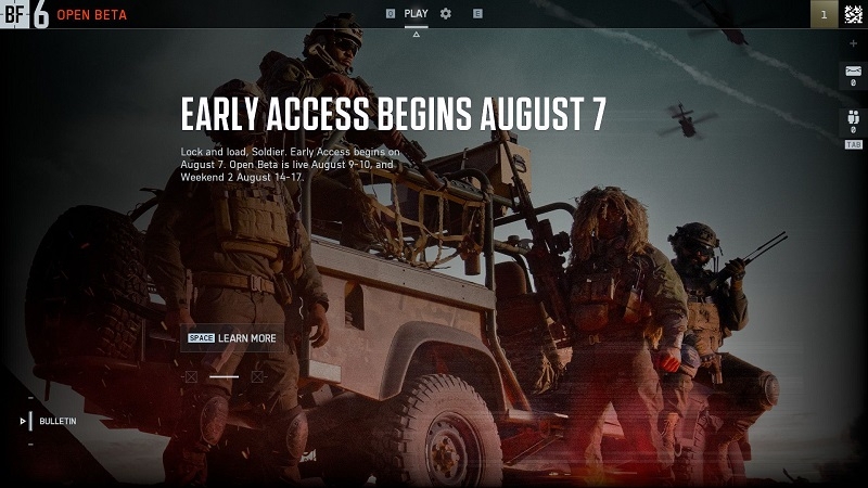 Открытая «бета» Battlefield 6 привлекла тысячи одновременных игроков в Steam, хотя ещё даже не стартовала